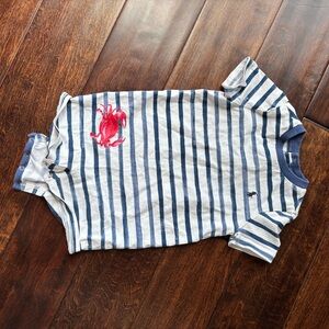 Polo by Ralph Lauren Blue and White Striped Tee